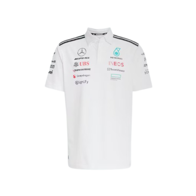 AMG F1男士馬球衫(白)