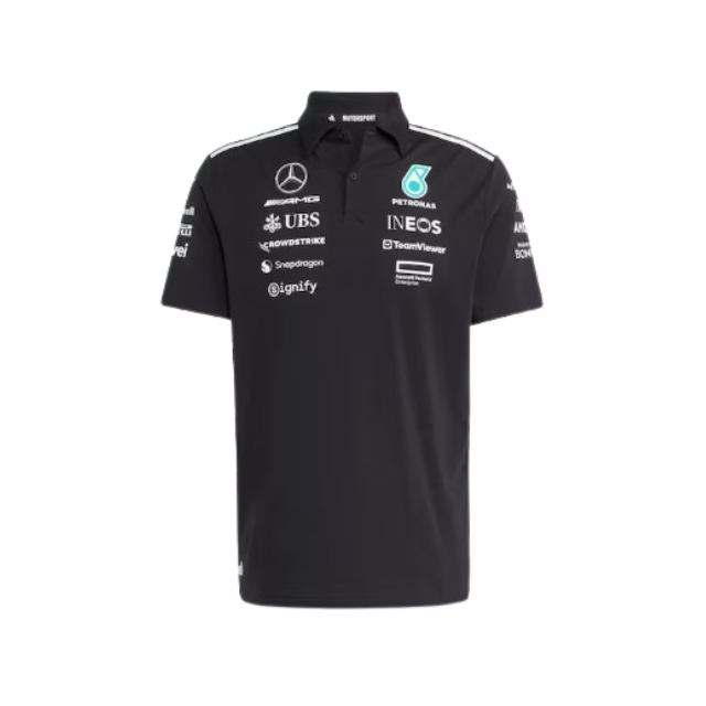 AMG F1男士馬球衫(黑)