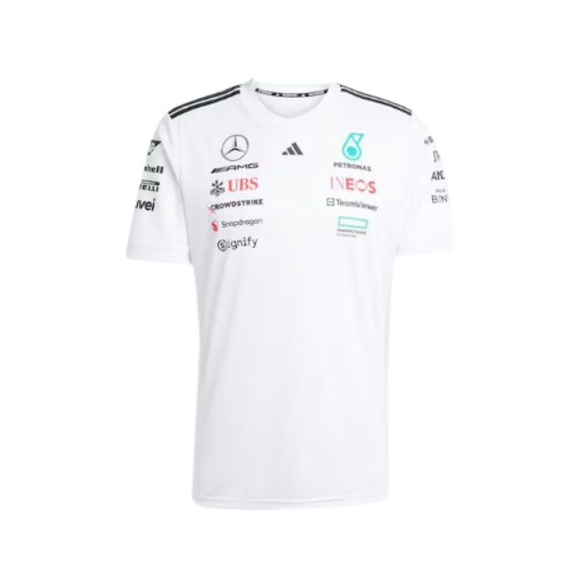 AMG F1男士V領衫(白)